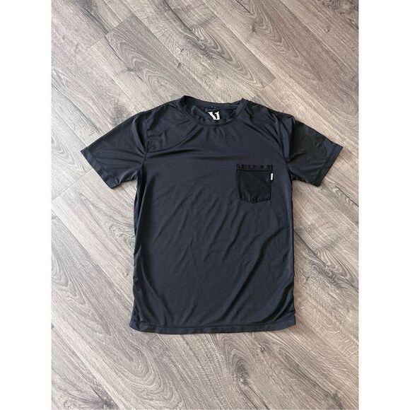 Vuori Shirt Mens Small  Black Tradewind Performance Tee Training Breathable Tech - Picture 1 of 6